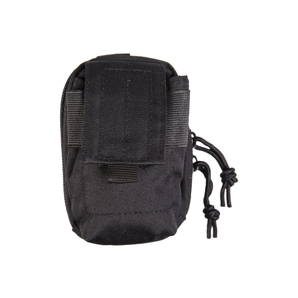 Funda multifuncional acolchada verde para electrónica pequeña, mostrada en imagen