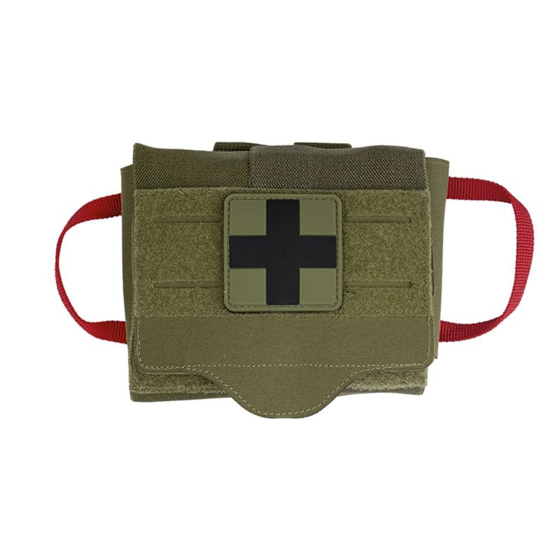 Funda IFAK Quick Draw MOLLE verde para kit sanitario