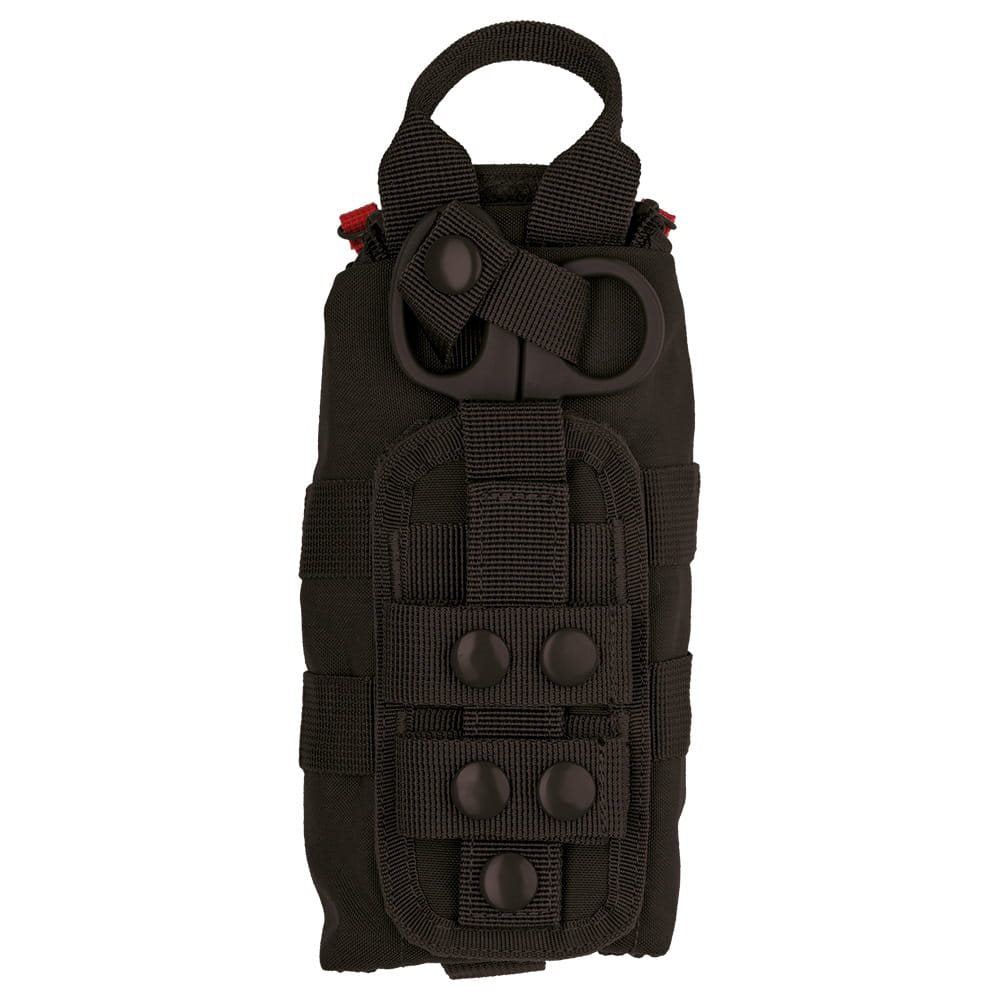 Funda IFAK Laser Cut MOLLE verde con cremallera y tijeras