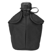 Funda US para cantimplora negra con cierre de velcro y sujeción MOLLE