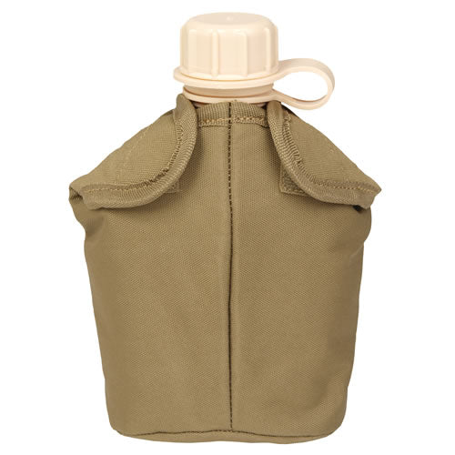 Funda US para cantimplora verde con sujeción MOLLE y cierre de velcro