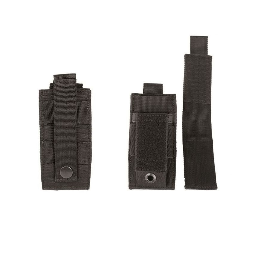 Funda para cargador de pistola verde con montaje MOLLE y cierre de velcro