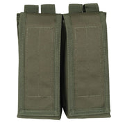 Funda doble verde para cargadores AK47 con cierre de velcro y compatible con MOLLE