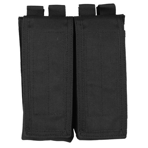 Funda doble verde para cargadores AK47 con cierre de velcro y compatible con MOLLE