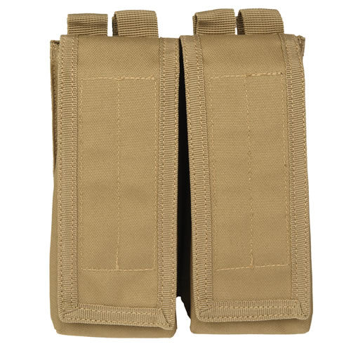 Funda doble verde para cargadores AK47 con cierre de velcro y compatible con MOLLE