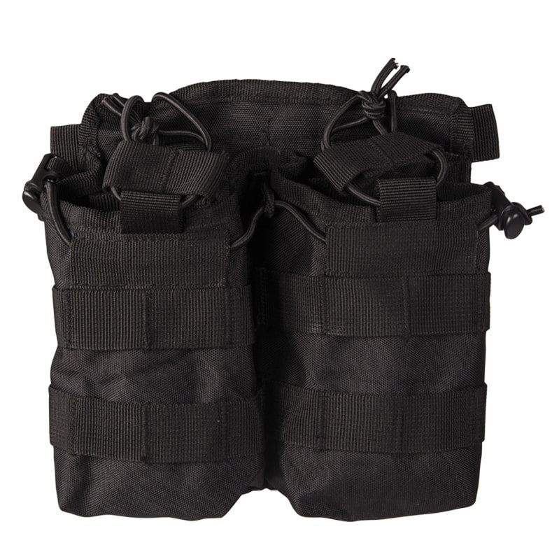 Funda abierta doble para cargadores M4/M16 en color verde