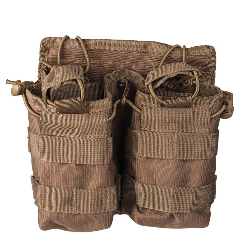 Funda abierta doble para cargadores M4/M16 en color verde