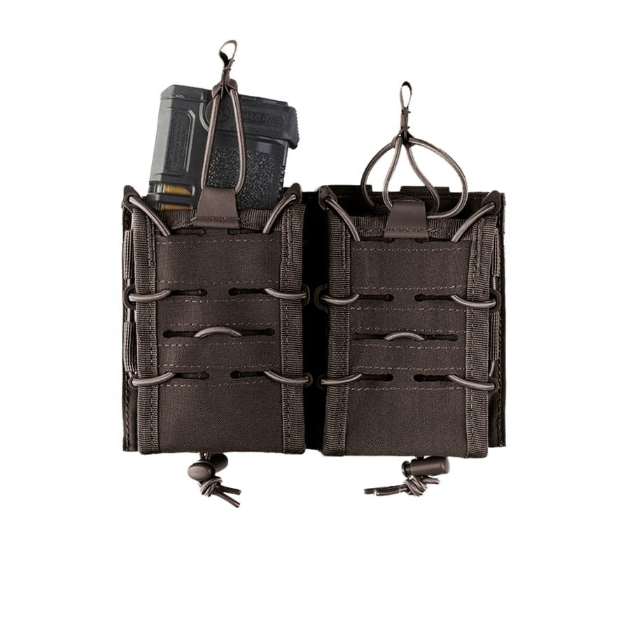 Bolsa abierta FLEX para 2 cargadores en verde, marca MIL-TEC