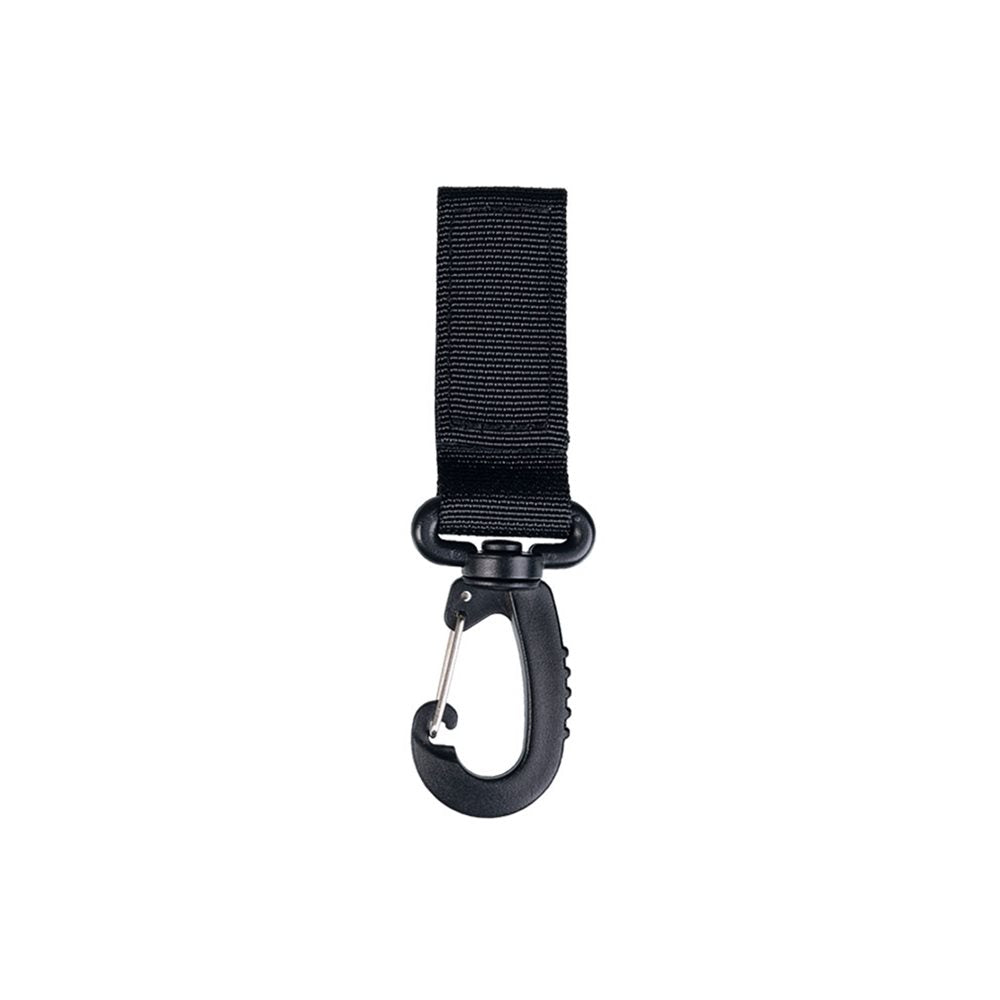 Correa MODULAR 50 mm con mosquetón de plástico negro