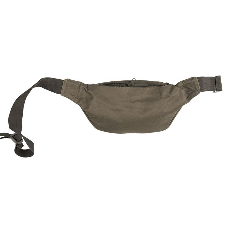 Riñonera verde FANNY PACK con dos compartimentos, cremallera y correa ajustable - 100% nylon