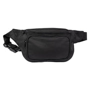 Riñonera FANNY PACK negra Mil-Tec con 3 compartimentos y correa lumbar ajustable