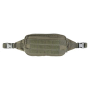 Riñonera VELCRO panel MOLLE verde con cremalleras y paneles velcro