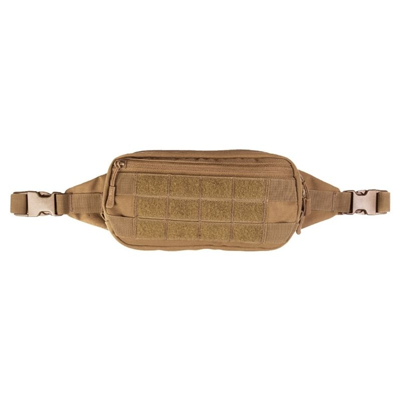Riñonera VELCRO panel MOLLE verde con cremalleras y paneles velcro