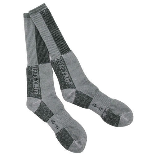 Calcetines FOX Polar invierno verdes y grises, altos y térmicos con Termolite, 80% poliéster