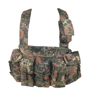 Chaleco táctico Chest Rig 6 bolsillos Flecktarn