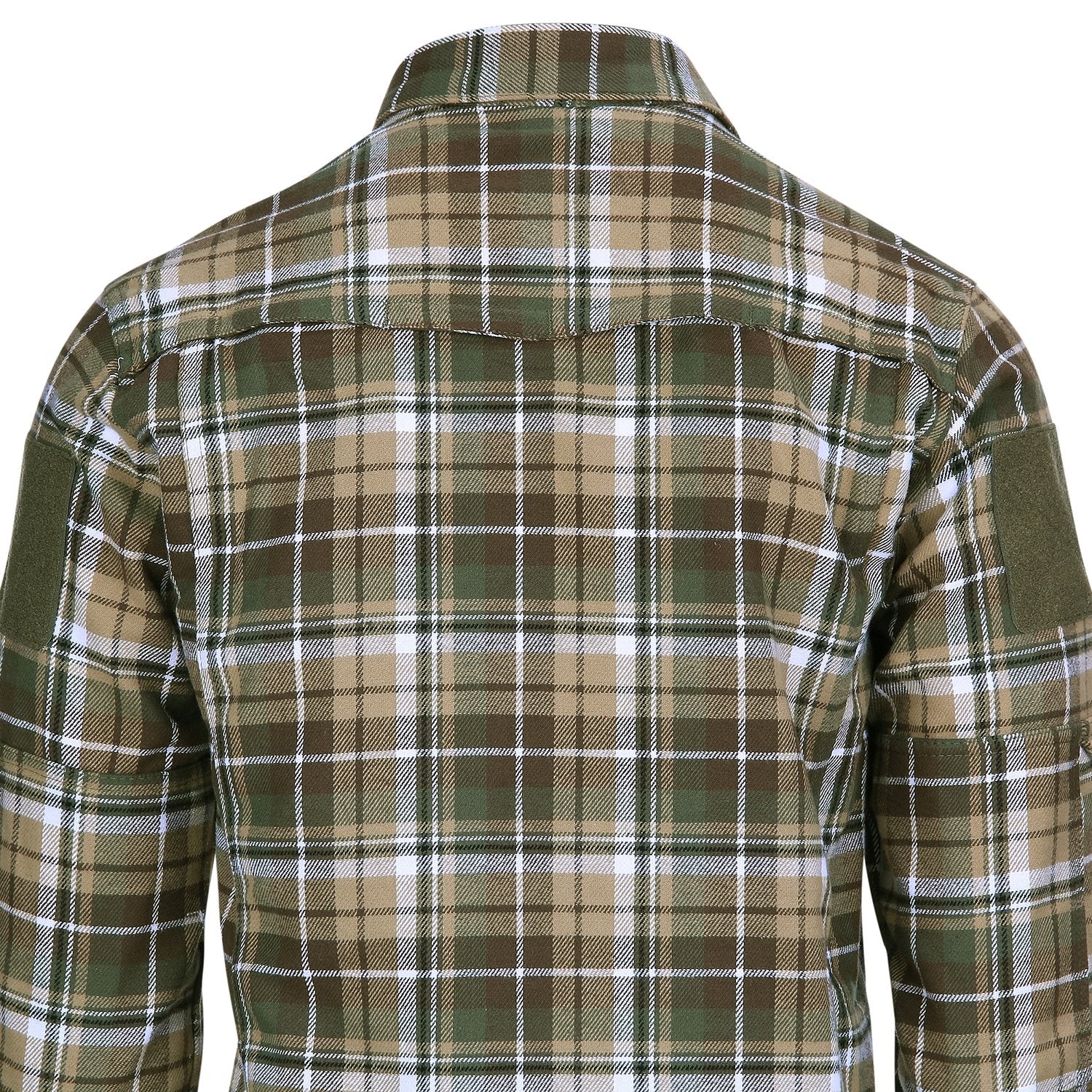 Camisa de franela CONTRACTOR TF2215, 6 bolsillos y paneles de velcro