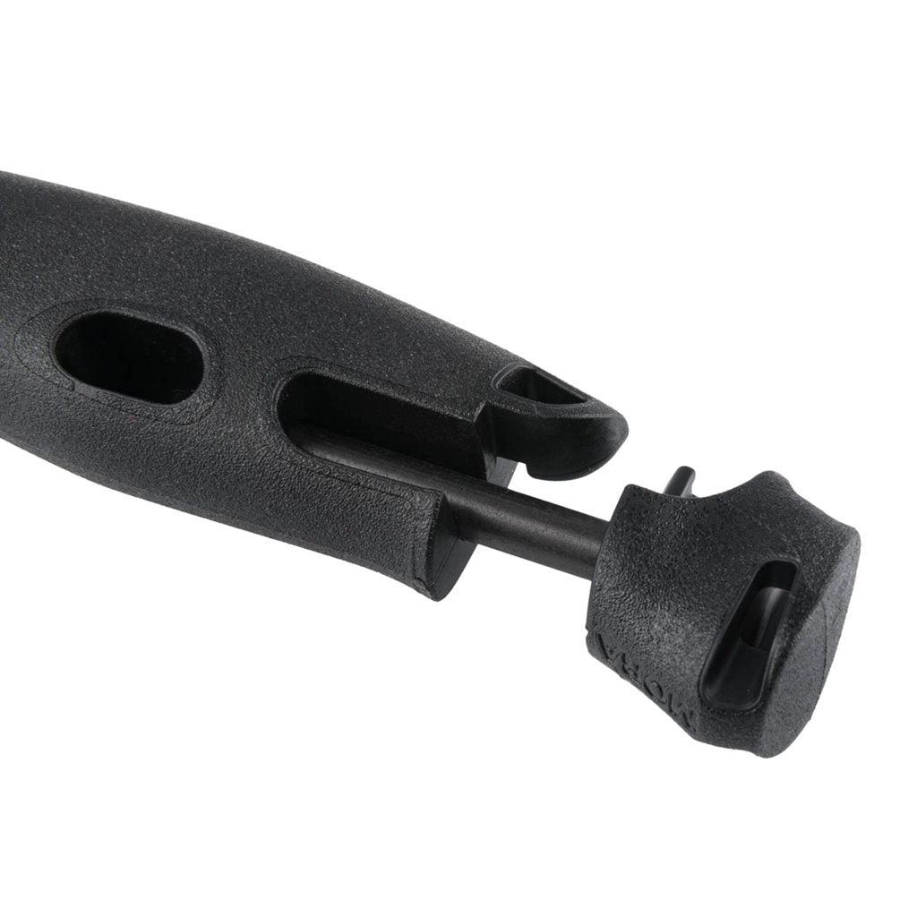 Cuchillo COMPANION SPARK negro de MORA con funda de plástico para cinturón
