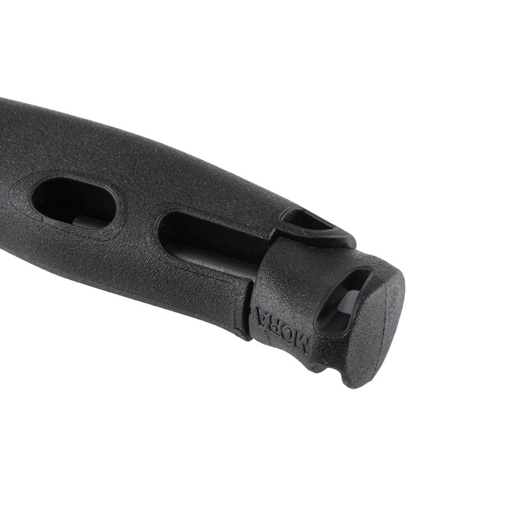 Cuchillo COMPANION SPARK negro de MORA con funda de plástico para cinturón