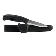 Cuchillo MORA Companion Spark negro con funda de plástico