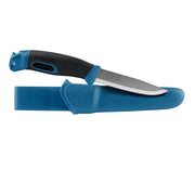 Cuchillo COMPANION SPARK negro de MORA con funda de plástico para cinturón