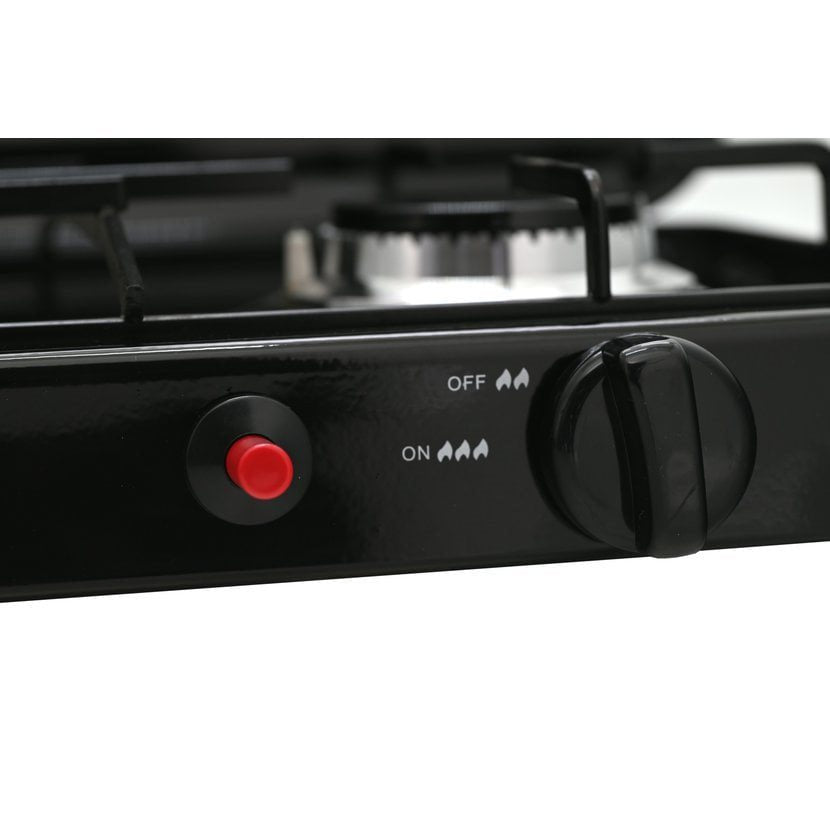Hornillo de gas doble TRAVELER FAMILY con tapa