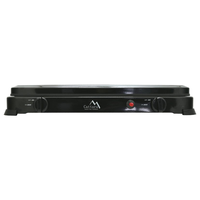 Hornillo de gas doble TRAVELER FAMILY con tapa