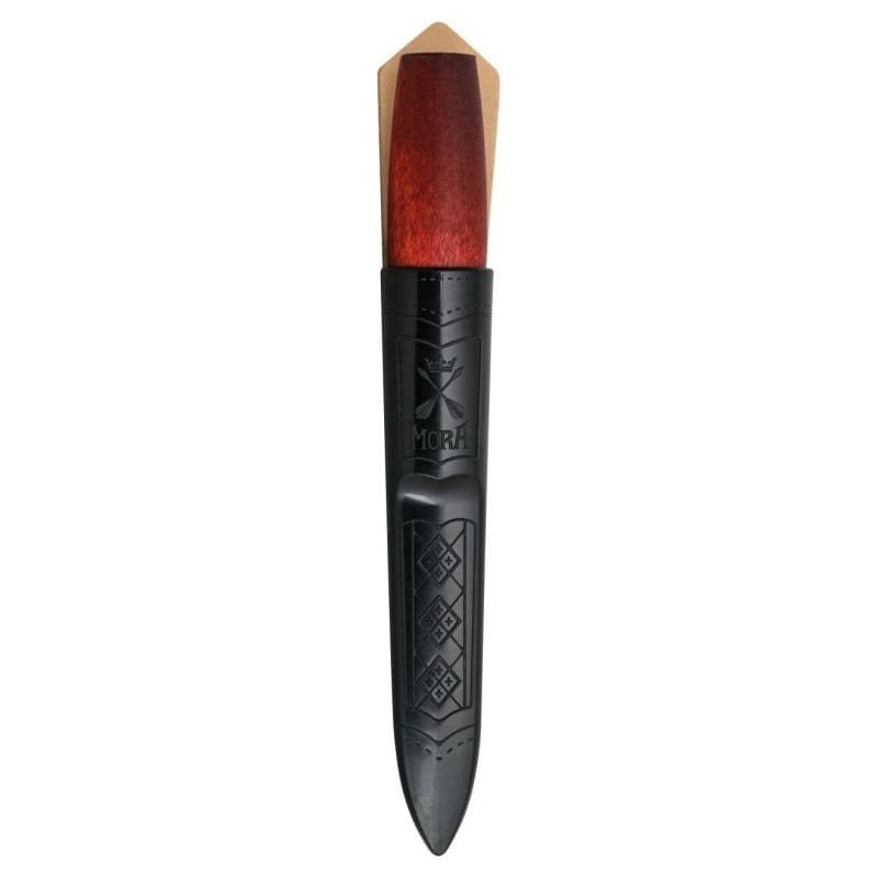 Navaja MORA CLASSIC No.1 roja con hoja de acero al carbono y mango de abedul lacado