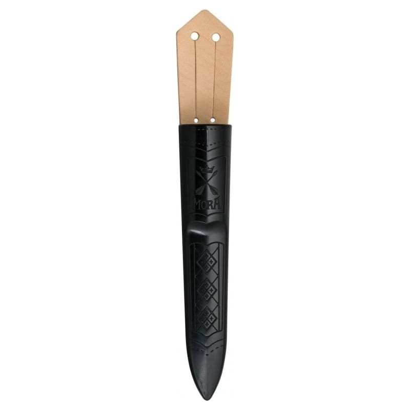 Navaja MORA CLASSIC No.1 roja con hoja de acero al carbono y mango de abedul lacado