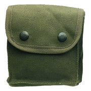 Funda de lona PARA verde para cinturón, cierre con dos botones, 12x10x6 cm