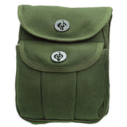Funda de lona RANGER verde para cinturón, cierre con broche, 16x20x5 cm