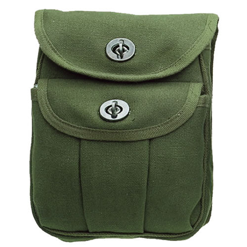 Funda de lona RANGER verde para cinturón, cierre con broche, 16x20x5 cm