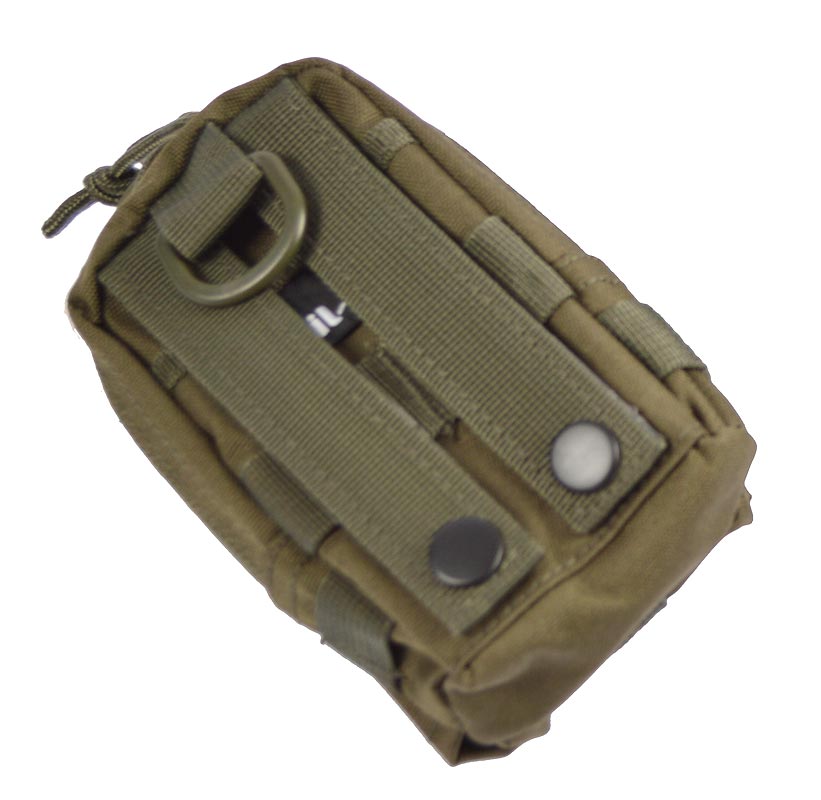 Funda verde para cinturón o MOLLE para móvil y accesorios