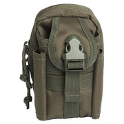 Funda verde para cinturón o MOLLE para móvil y accesorios