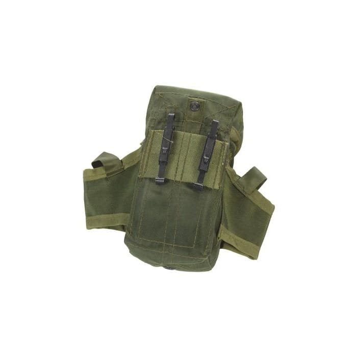 Bolsa US para 3 cargadores M16 LC2 verde con clips ALICE, 100% nylon, usada