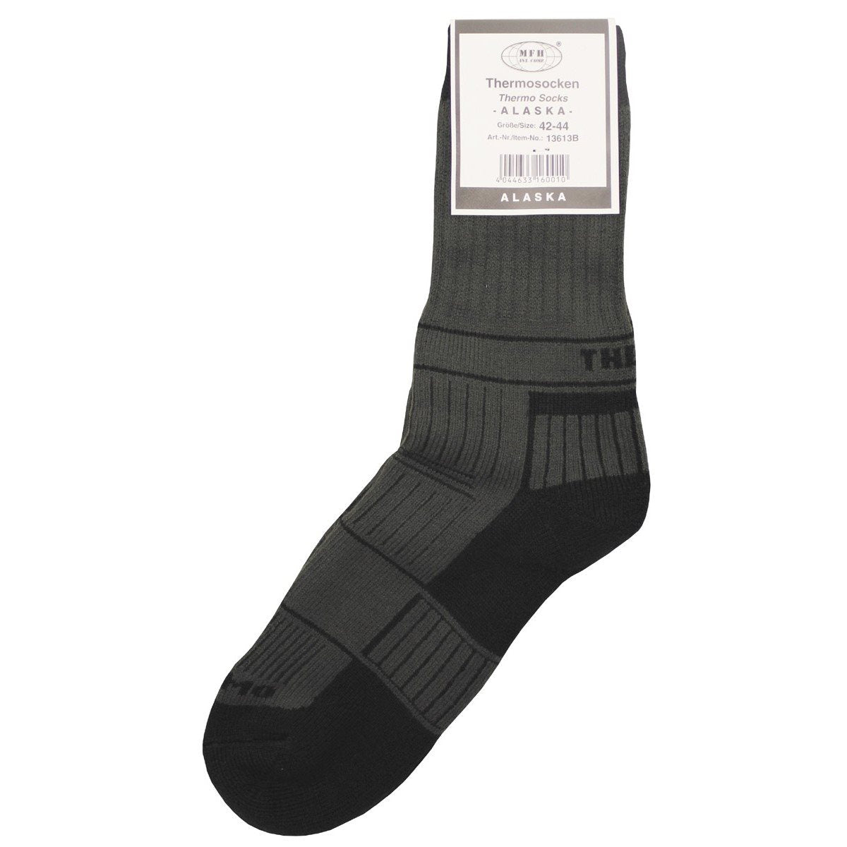 Calcetines ALASKA verdes MFH con talón ligeramente acolchado