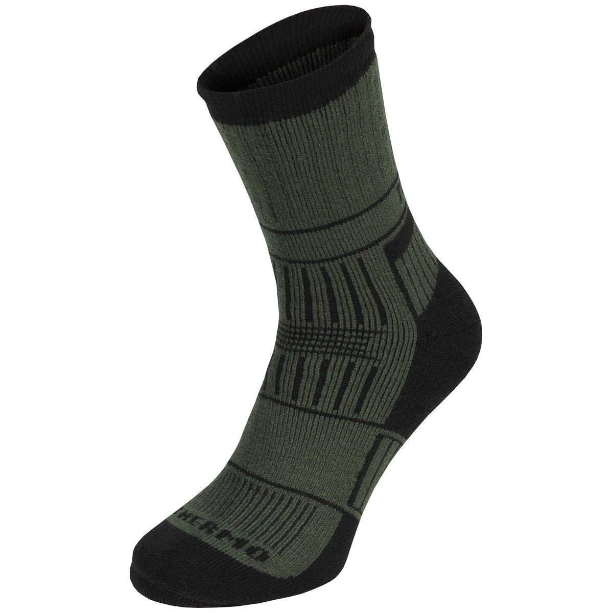 Calcetines ALASKA verdes MFH con talón ligeramente acolchado