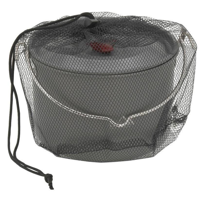 Cazo de aluminio anodizado FIELD 4 L con tapa, color gris
