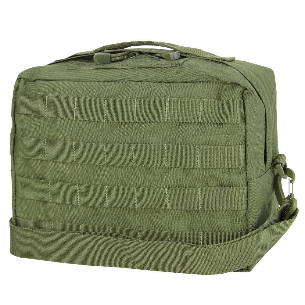 Bolsa bandolera verde Condor Outdoor con sistema MOLLE y correa de hombro