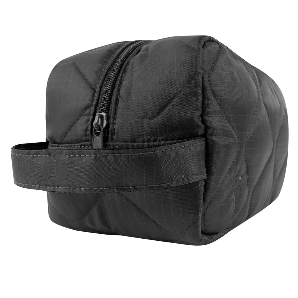 Neceser Woobie negro, ligeramente acolchado, para artículos de higiene