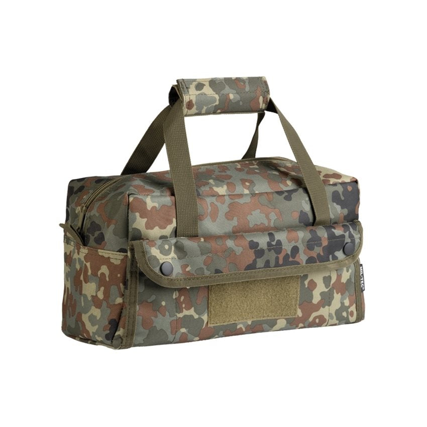 Bolsa EINSATZ 600 verde, bolsillo lateral con solapa y fondo rígido, 31×15×12,5 cm