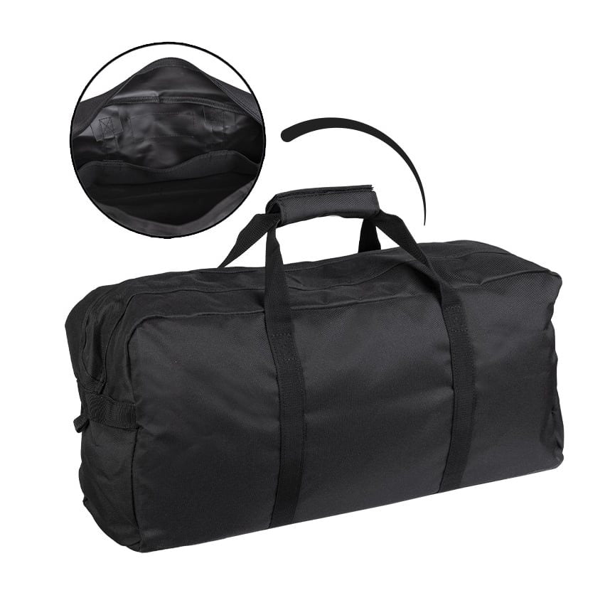 Bolsa EINSATZ 600 grande verde con cremallera, 52×22×15 cm