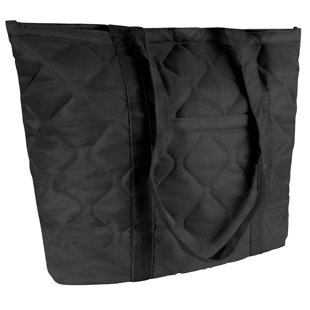 Bolsa tote Woobie negra, 23 L, ligera y versátil para uso diario