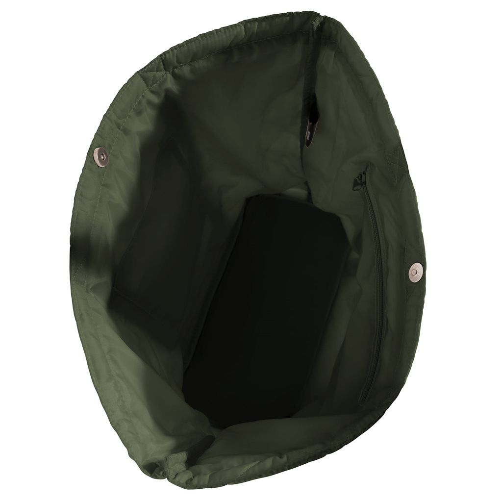 Bolsa tote Woobie negra, 23 L, ligera y versátil para uso diario