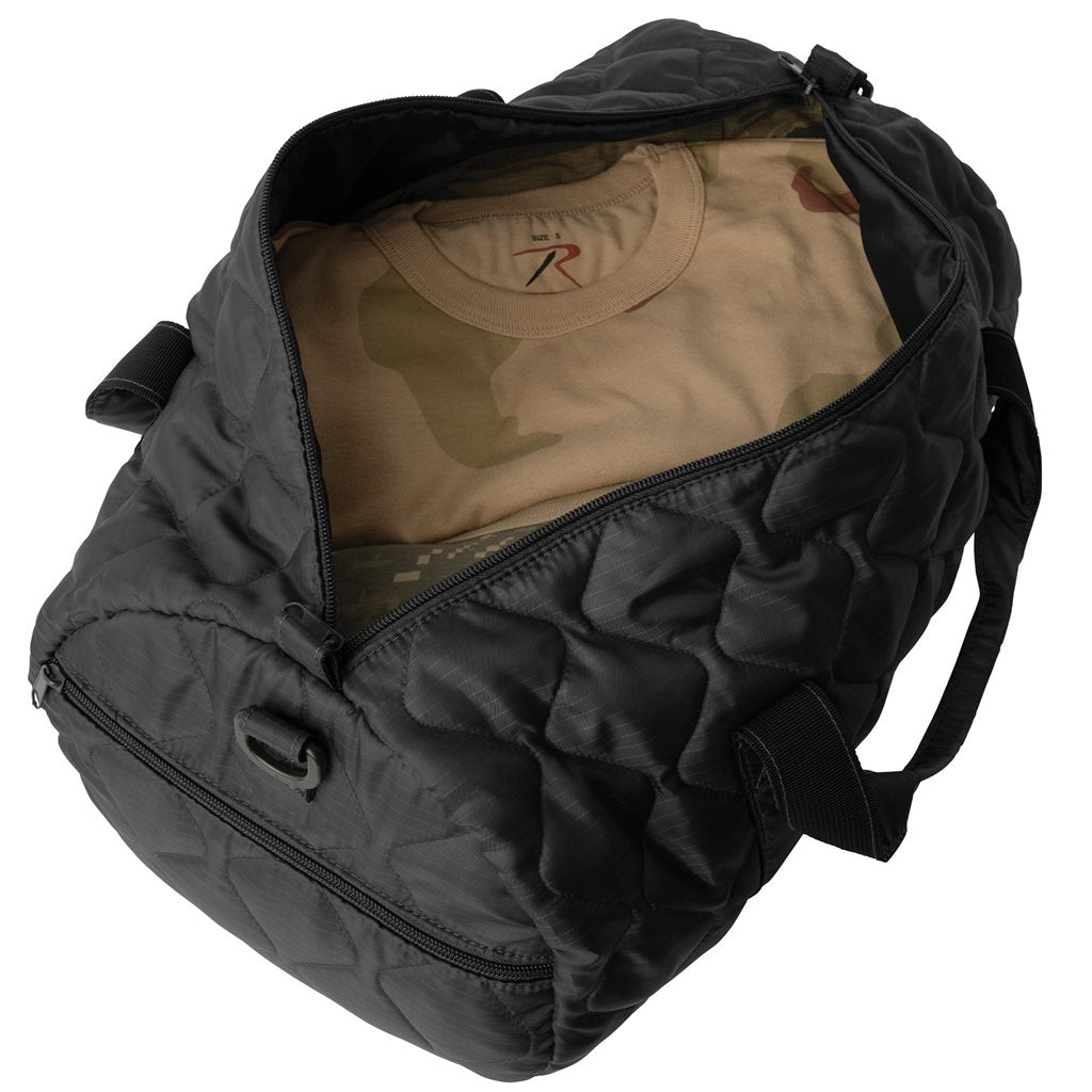 Bolsa de hombro WOOBIE negra para ropa, equipo ligero y electrónica