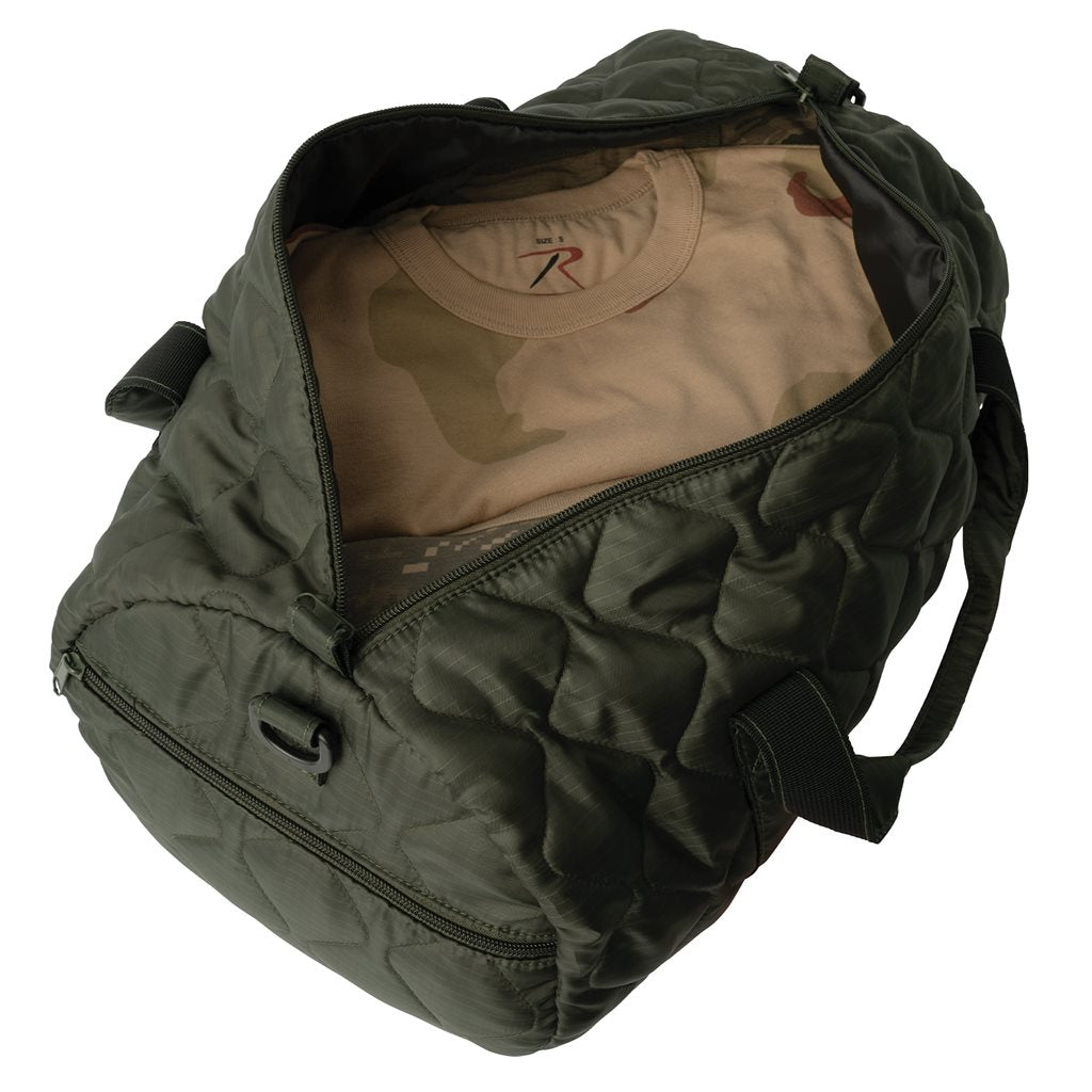 Bolsa de hombro WOOBIE negra para ropa, equipo ligero y electrónica