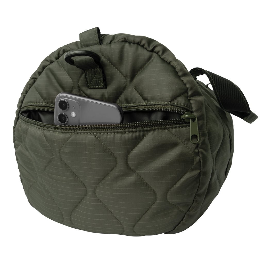 Bolsa de hombro WOOBIE negra para ropa, equipo ligero y electrónica