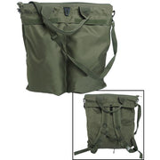 Bolsa US para casco con correas, color verde