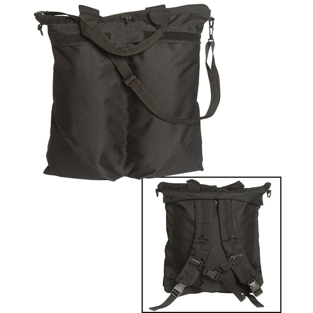 Bolsa US para casco con correas, color verde