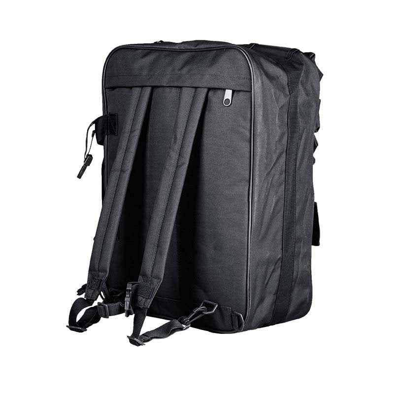 Bolsa CARGO Mil-Tec negra, repelente al agua, bandolera o mochila con cremallera y bolsillos