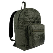 Mochila Woobie verde hecha en poliéster 210T con acabado rip-stop